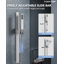 Système de douche thermostatique à DEL Mood Lighting, robinet de douche à pluie de plafond 16 "avec valve en laiton-82331432