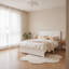 Grand lit plateforme en pin blanc, tête de lit à hauteur réglable, cadre de lit en bois renforcé-63163364-63163353