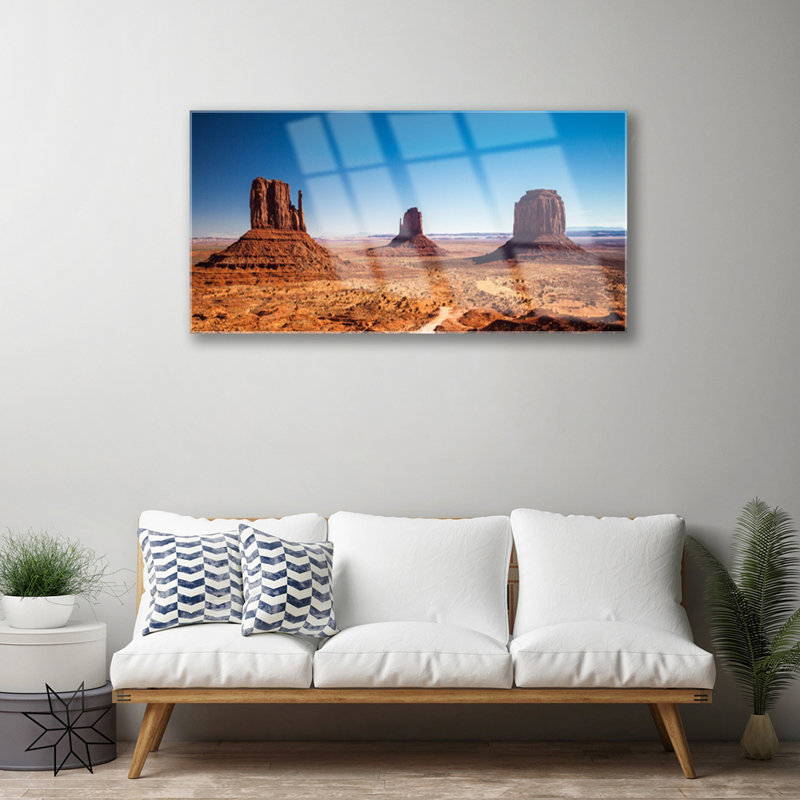 Landscape Desert - No Frame Print on Glass
