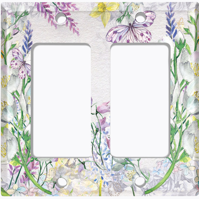 Plaque murale berçante 2-fleurs White Lily