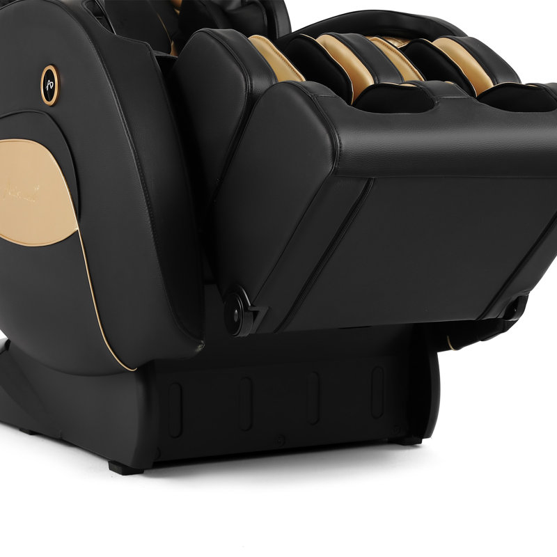 Faux Leather Heated Massage Chair, Black