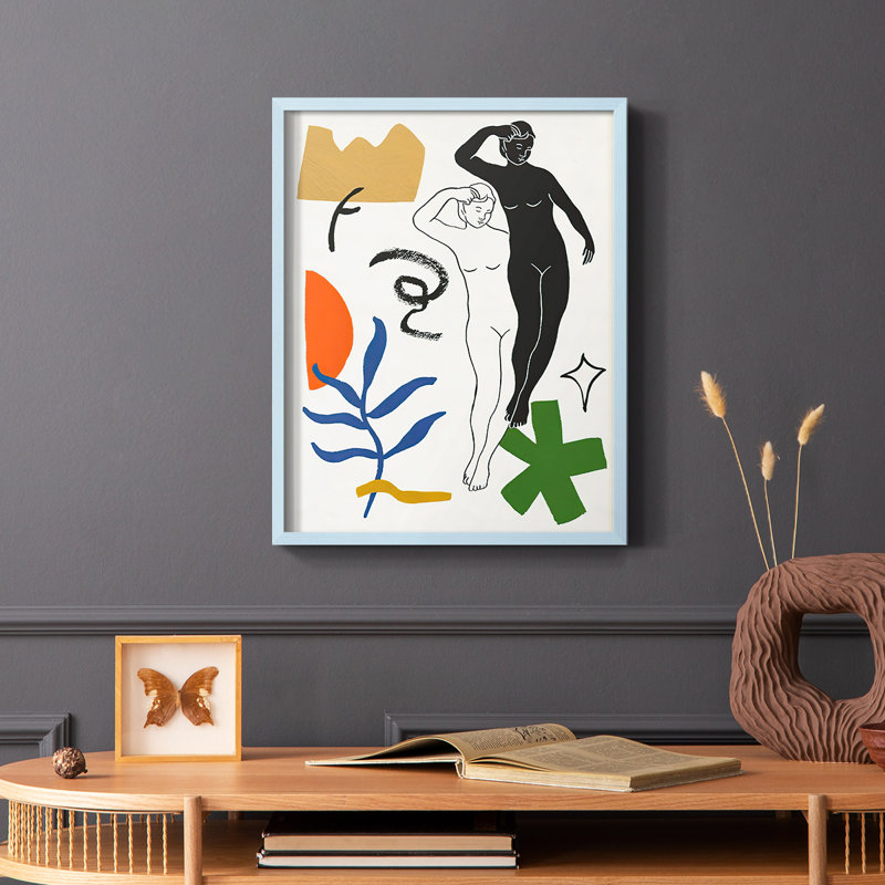 Starry Venus II, reproduction encadrée - bois massif, H 10 po x l 8 po, Bleu