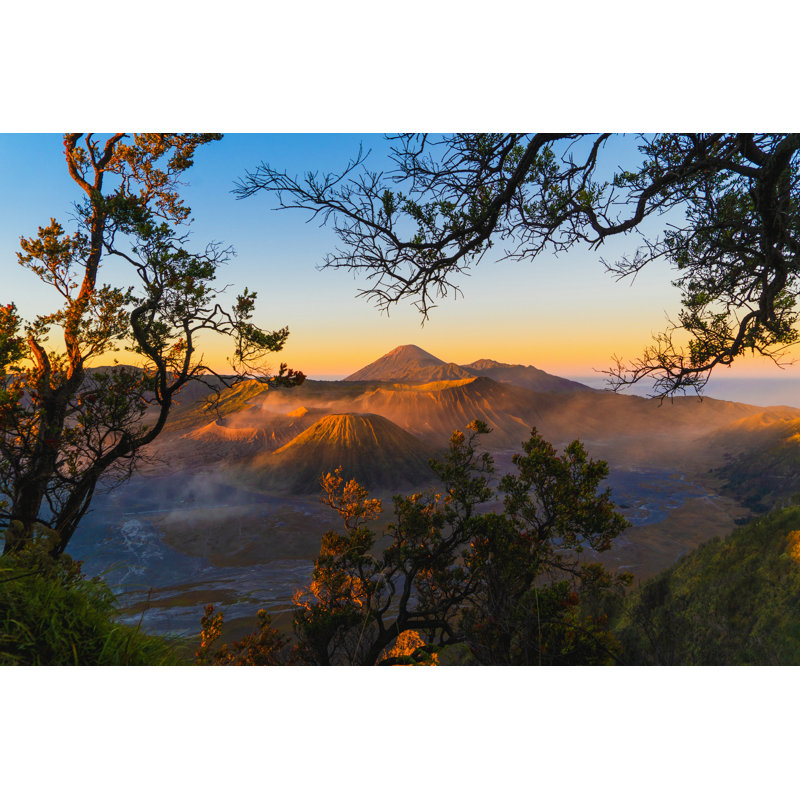Dalary Mount Bromo, An Active Volcano, In East Java From, Indonesia. by Tampatra - Wrapped Canvas Print