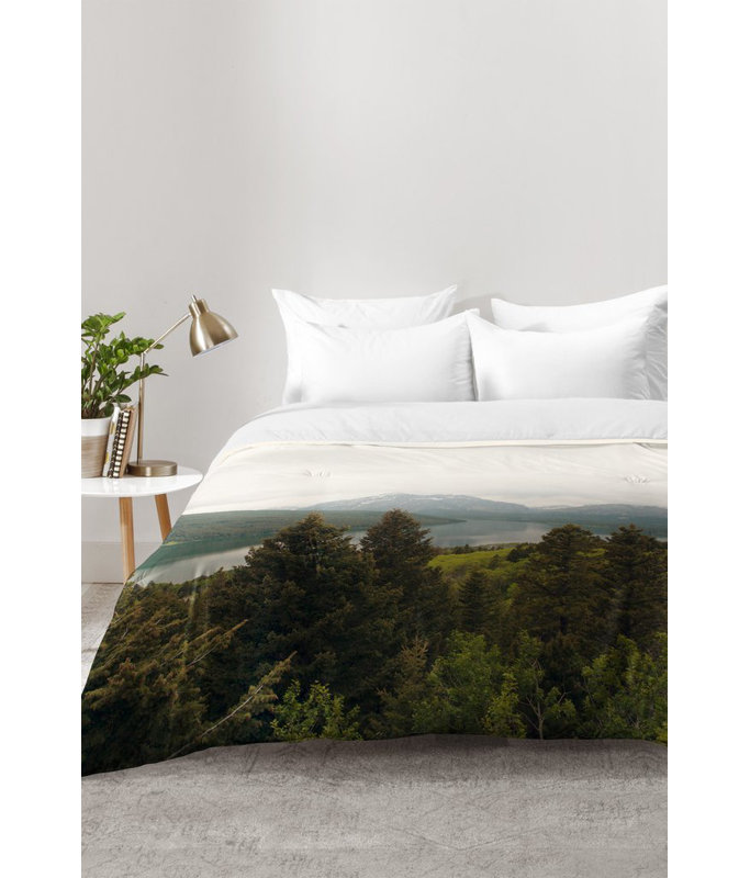 Catherine McDonald Polyester Floral Comforter Set, Full/Queen Comforter + 2 Standard Shams