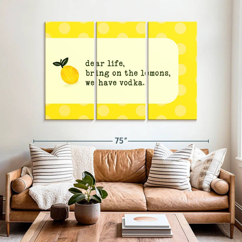 Ketti Vodka Lemon, 42" H x 65" W