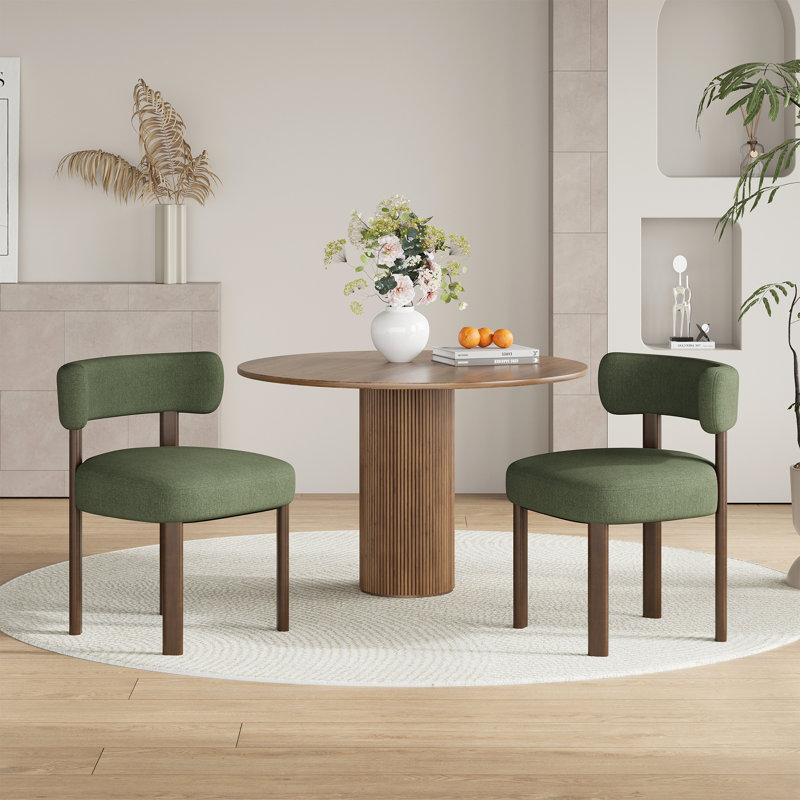 Chaise rembourrée Modern, Vert