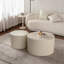 Ensemble de 2 tables basses gigognes Beige
