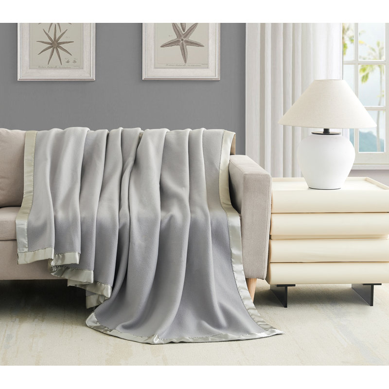 Jeté satiné, Double, Gris foncé