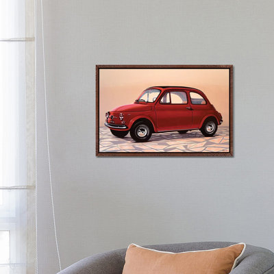 Fiat 500 1 Piece Painting on Canvas