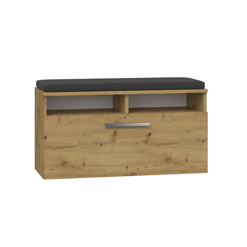 Losh 8 Pair Shoe Storage Bench, Artisan Oak