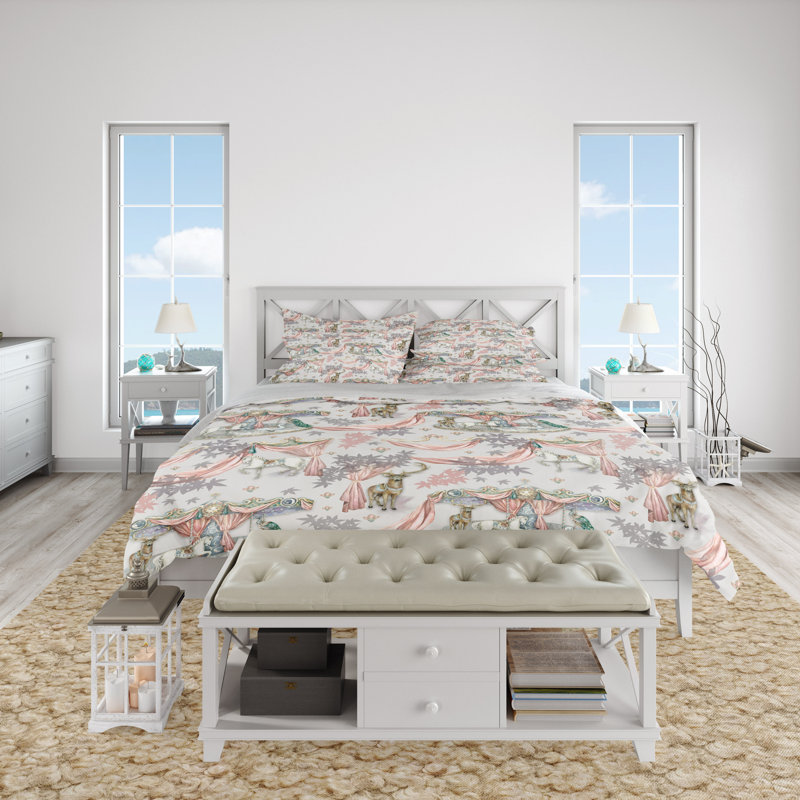 Abstract Duvet Cover, King Duvet Cover + 2 King Shams