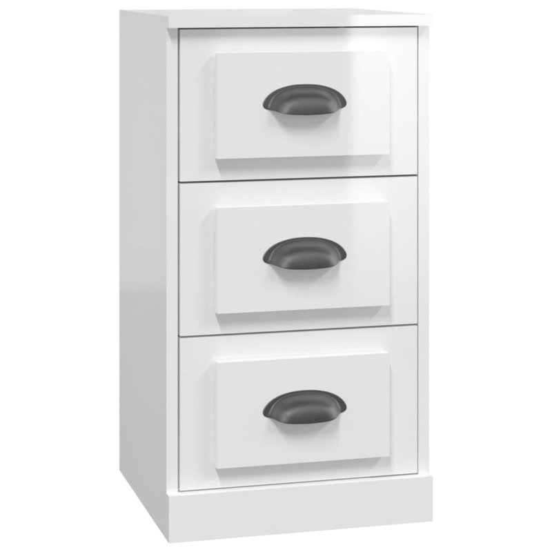 Howells 36 Cm Wide 3 Drawer Sideboard, High Gloss White