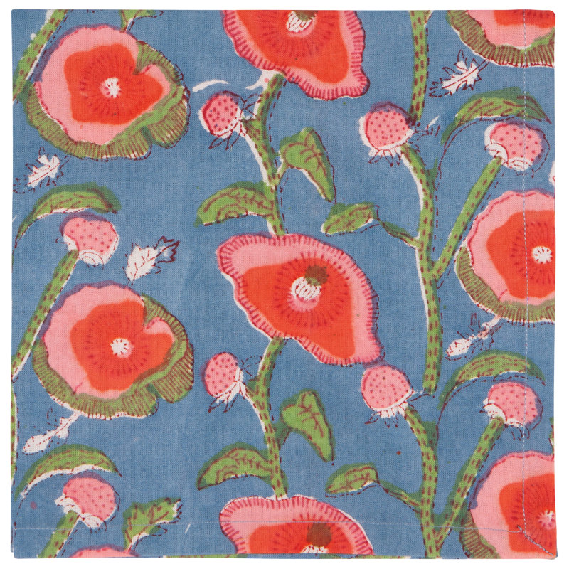 100% Cotton Floral Square Napkin