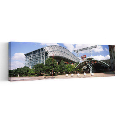 Baseball Field Minute Maid Park Houston Texas USA by Dan Merkel - Wrapped Canvas Panoramic Print