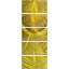Ensemble de décoration murale golden hypnotic yellow sphere
