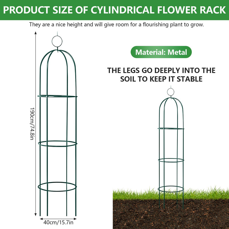55.1'' W x 15'' D Metal Arbor in Dark Green