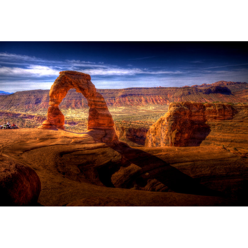 Delicate Arch HDR - Utah, USA by EvanTravels - Wrapped Canvas Print, 20cm H x 30cm W x 3.8cm D