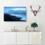 Mountain Beach In Abstract - Wrapped Canvas Painting-55311139