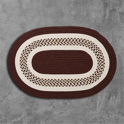 Tapis brun tressé Bloxom