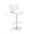Attie Swivel Adjustable Height Armless Bar Stool with Pedestal Base in Faux Leather and Metal-123457405-123457376
