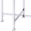 Table d'appoint ronde en chêne blanc, fini teinté, livrée démontée, sans rangement, piètement en métal avec support en X, plateau en placage papier et bois, capacité de charge de 45 kg, dimensions : 61 cm (profondeur, largeur et hauteur), poids : 7,7 kg