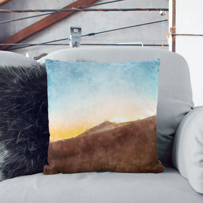 Sand Dunes in Egypt Cushion with Filling