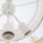 4-light White Dimmable Drum Chandelier With Fabric Shade & Adjustable Height Dining Chandelier Brass Chandelier