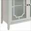 Console | Finition blanc cassé Ceara | 2 portes en verre | Rangement contemporain pour vestibule