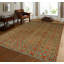 Tapis unique en laine noué à la main de 8 pi 3 po x 11 pi 6 po de couleur rouille / bleu / vert Jantinus