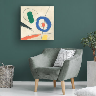 Mid-Century June Erica Vess Dreaming Miro VII sur toile