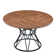 Modern Industrial Dining Table with Marble Patterned Top