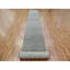 Tapis de couloir gris en laine noué à la main 2 pi 8 po x 20 pi A6864BDE7F924E938171A1C2D7CA73CF