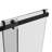 72 In. W X 76 In. H Single Sliding Frameless Shower Door/Enclosure In Matte Black Finish With Clear Glass-122790627