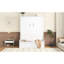Grand lit avec coussin d'espace, blanc