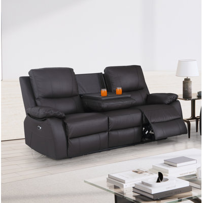 Devyne 79'' Leather Power Reclining Sofa