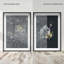 Midnight Flora Set Shadowbox Floral & Botanical Print by Oliver Gal, Black Frame, 10 x 15-294893938-294893942