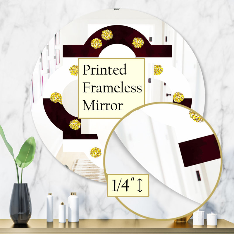 Miroir mural Whirl, H 31,5 po x l po