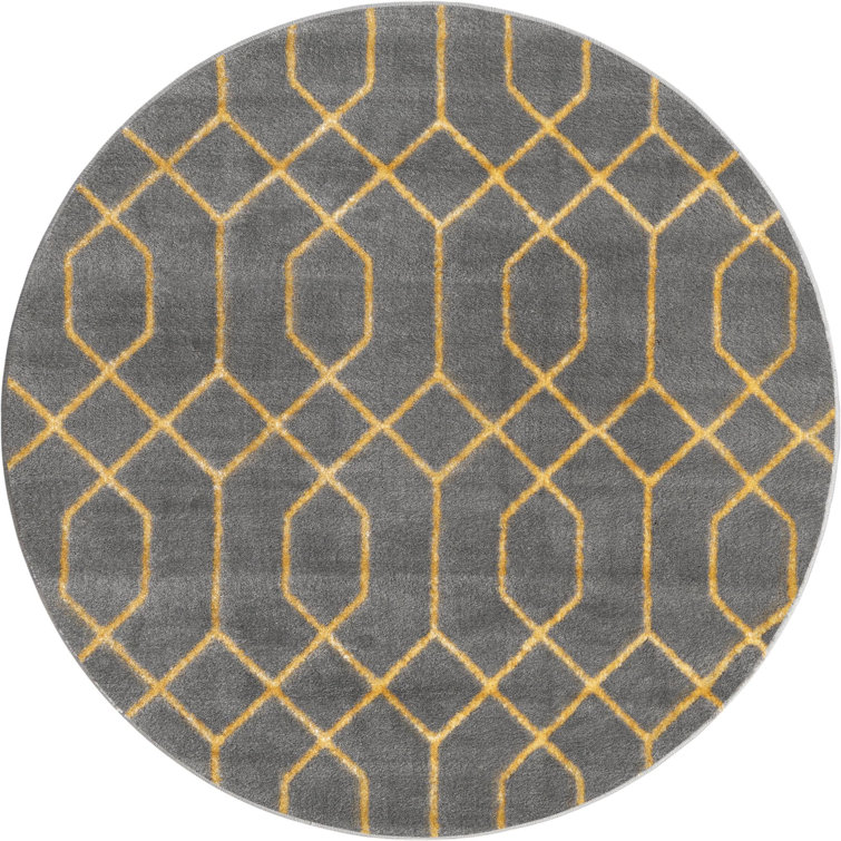 Glam Gray/Gold Area Rug