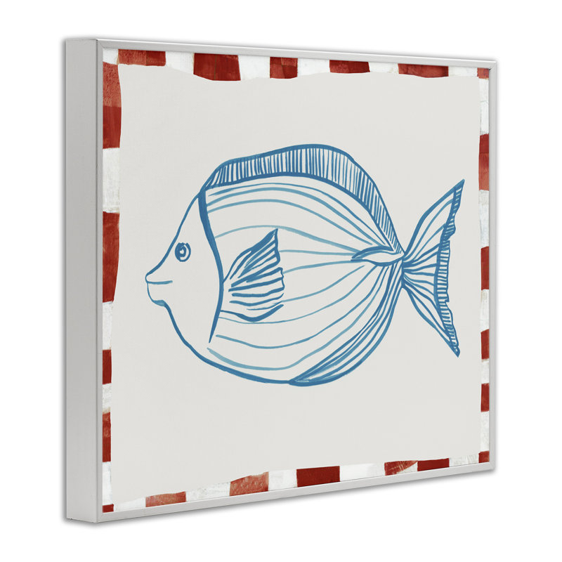 Croquis de giclée, dessin de Hannah Dawson, H 11 po x l 14 po, Estampe numérique encadrée blanc bord de mer