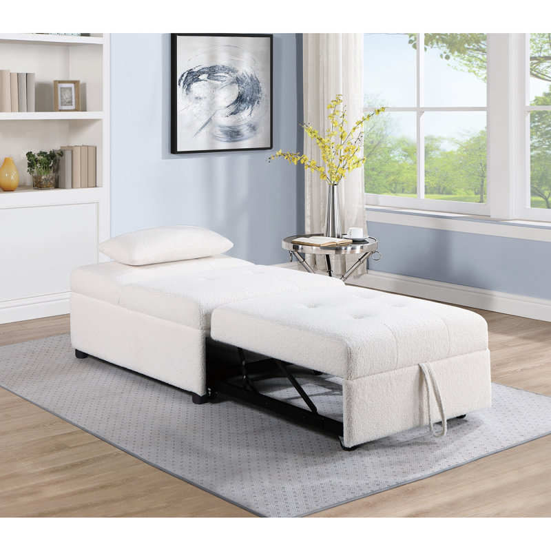 Convertible blanc avec revêtement et siège en tissu
