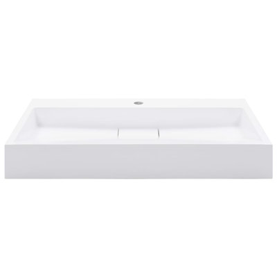 Belfry Bathroom Matanna White Ceramic Rectangular Sink