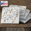 Stoneware Square 4 Piece Coaster Set