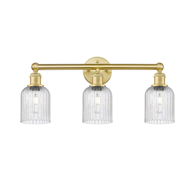 Edison Northgate 3 Light 23" Bath Vanity Light Shade, Satin Gold, Seedy