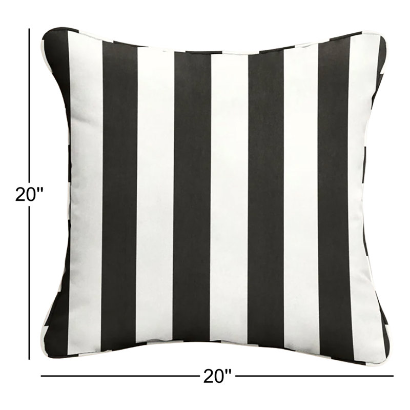 Diceman Sunbrella® Outdoor Reversible Throw Pillow, 20" x 20", Tan