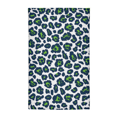 Imprimé animal blanc/bleu/vert Tapis décoratif
