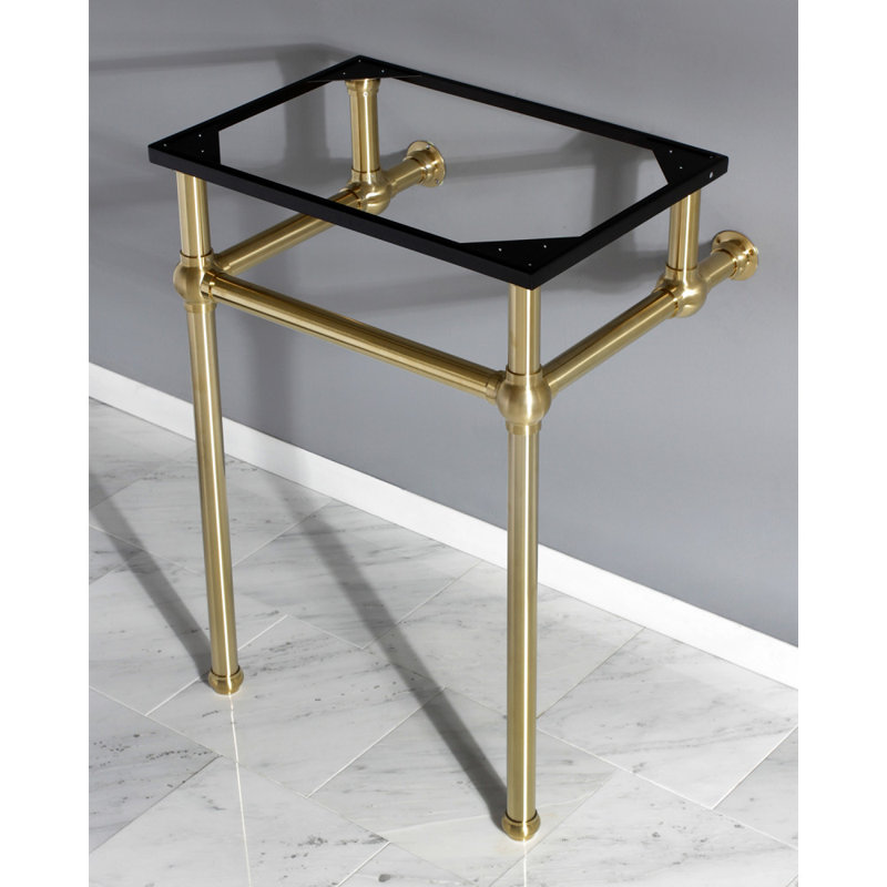 Kingston Brass Templeton Brass Console Sink Legs, Brass Pedestal