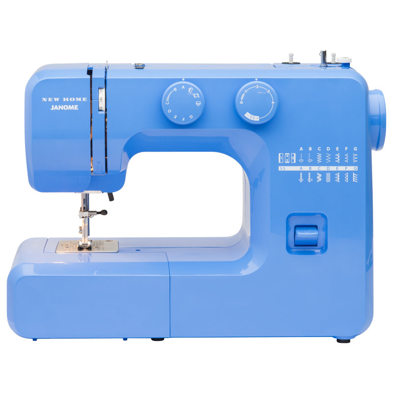 Janome Easy-to-Use Mechanical Sewing Machine, Blue