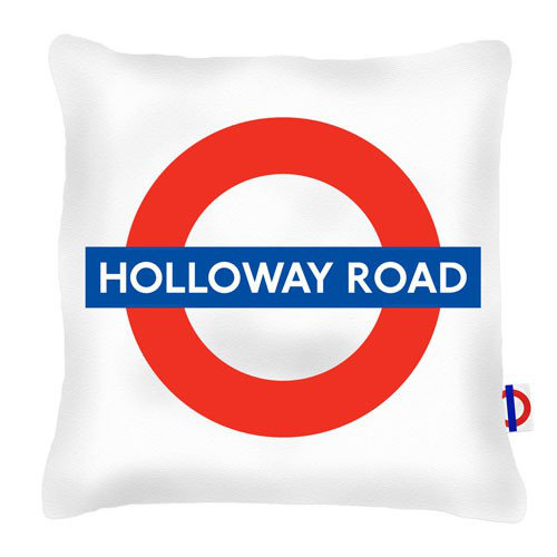 Holloway Road Tube Station London Transport Cushion