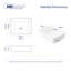 Denbigh 480mm x 370mm  Rectangular White Vitreous China Countertop Bathroom Sink Basin