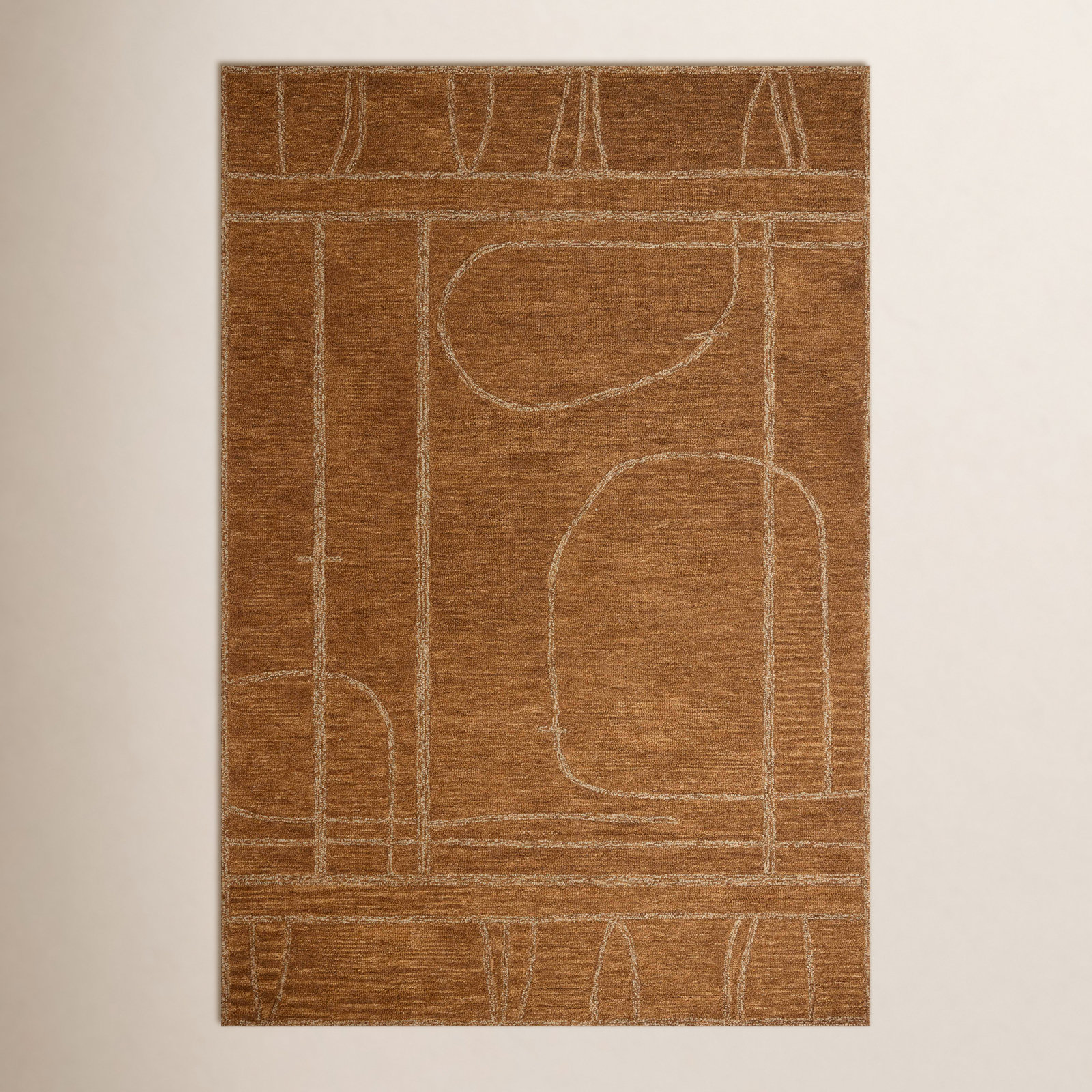 Jeremiah Brent x Loloi Barrow Clay / Natural Area Rug, Runner 2' x 5'
